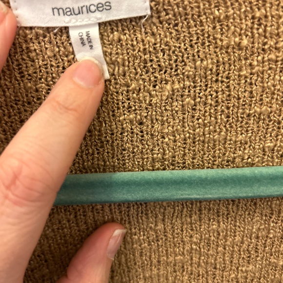 Golden brown open front cardigan - Picture 4 of 4